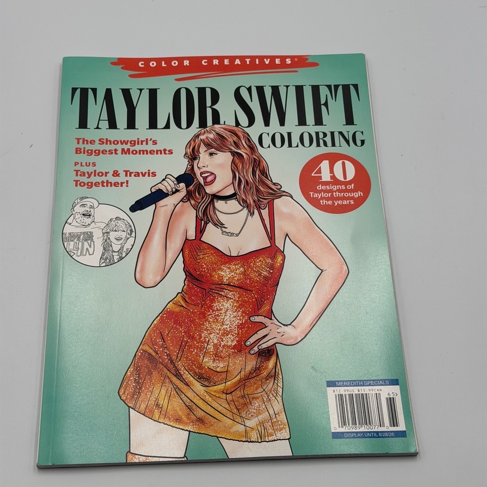 Taylor Swift Coloring Book Color Creatives 40 Designs Meredith Specials 2025 New